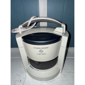 Black +‎ Decker Lids Off White Automatic Electric Jar Opener (JW200) - Tested